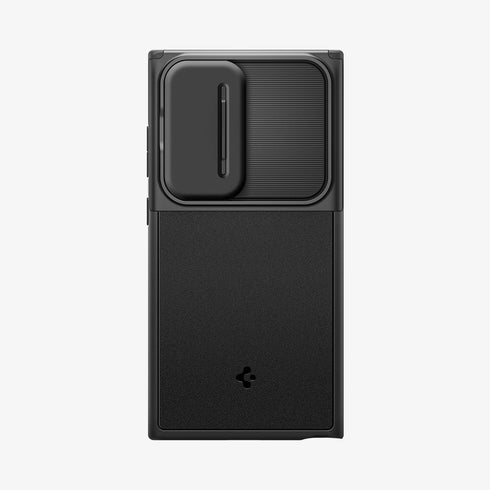 ACS07313 - Galaxy S24 Ultra Case Optik Armor in Black showing the back